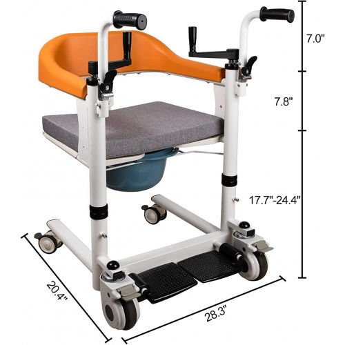 Multifunction Lifting Commode Wheelchair Multifunction Lifting Commode Wheelchair