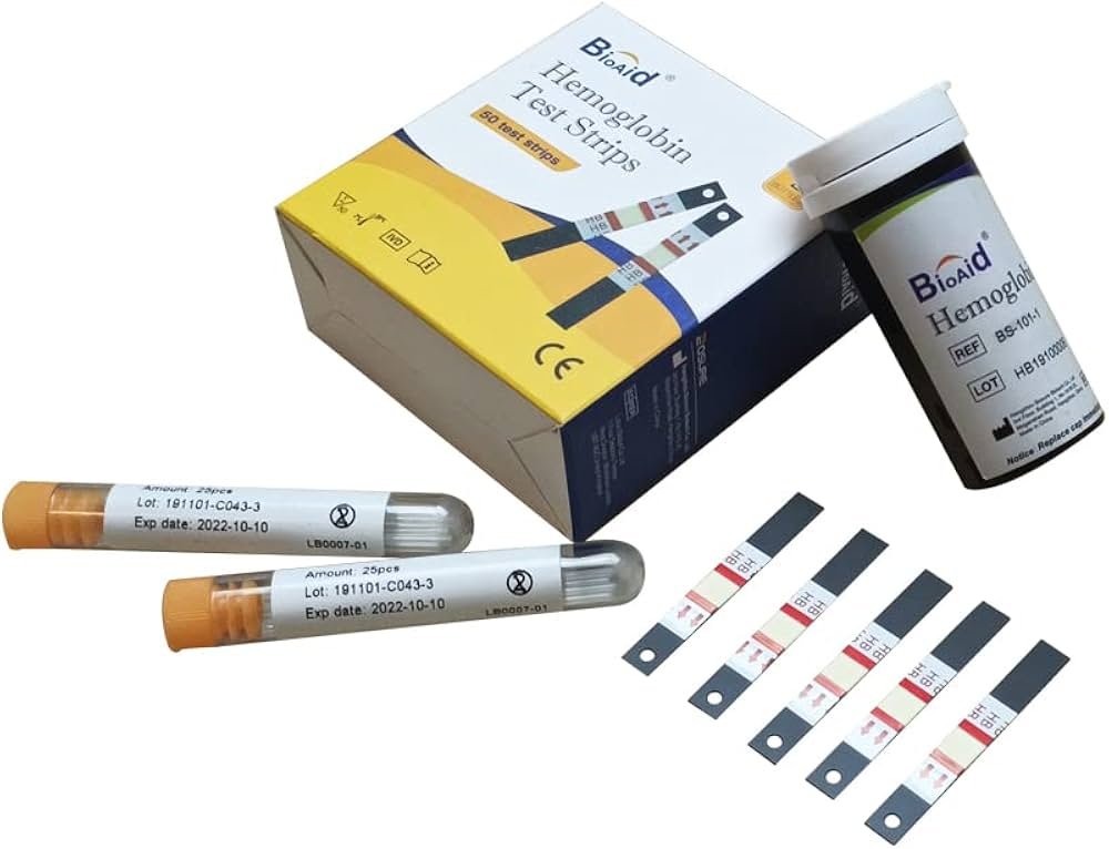 Bioaid Hemoglobin Test Strips 50 Pcs Bioaid Hemoglobin Test Strips 50 Pcs